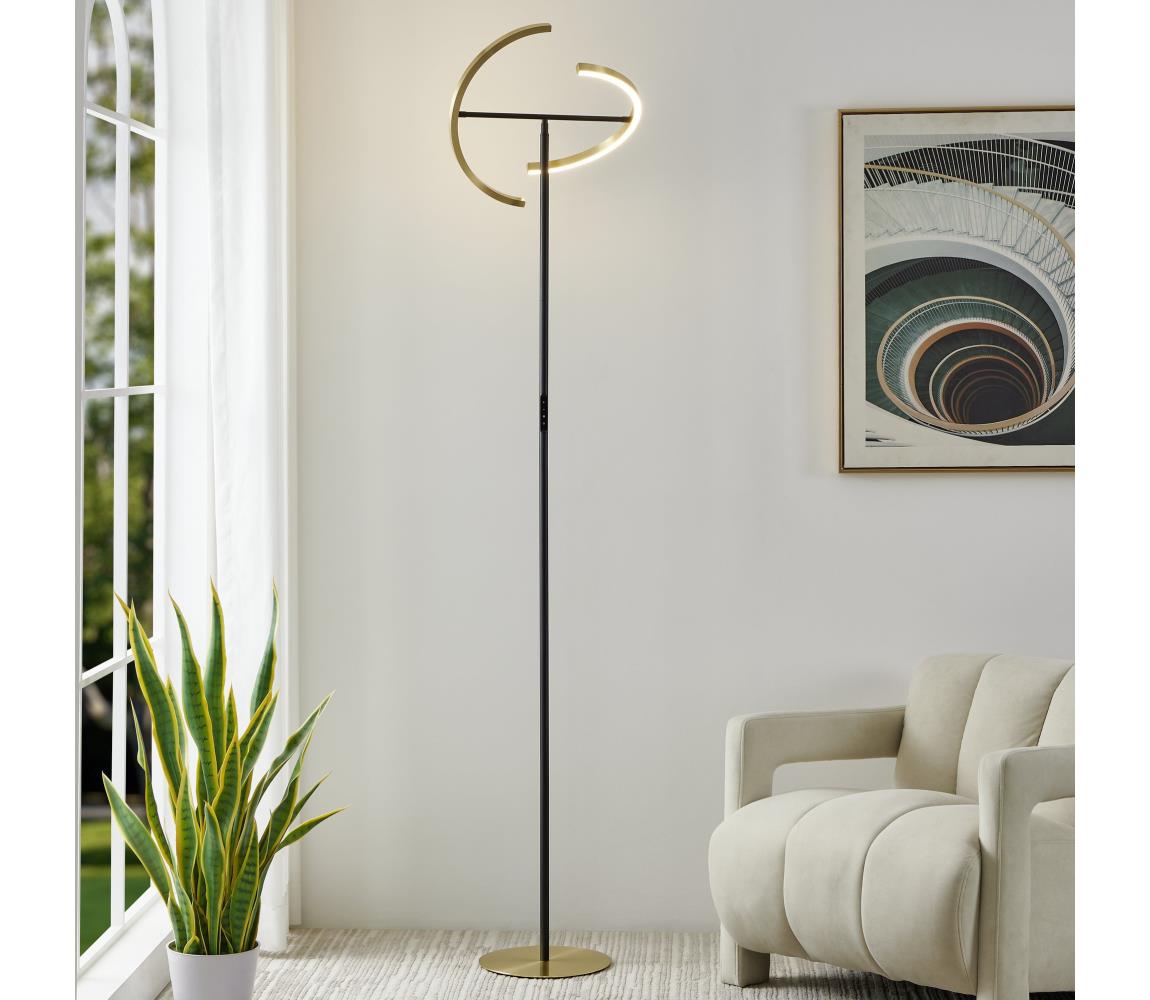 Eglo 901973-LED Stmívatelná stojací lampa CASTELPOTO 2xLED/8,8W/230V zlatá/černá 901973 Černá,Zlatá