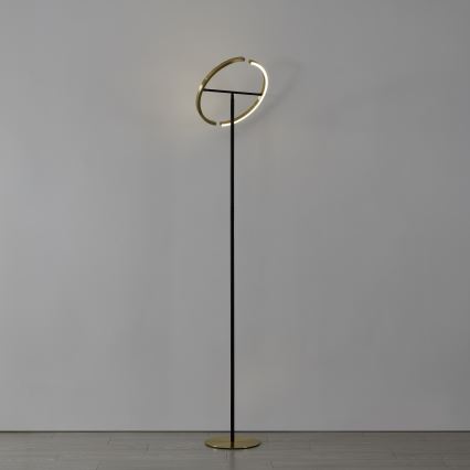 Eglo - LED Stmívatelná stojací lampa 2xLED/8,8W/230V zlatá/černá