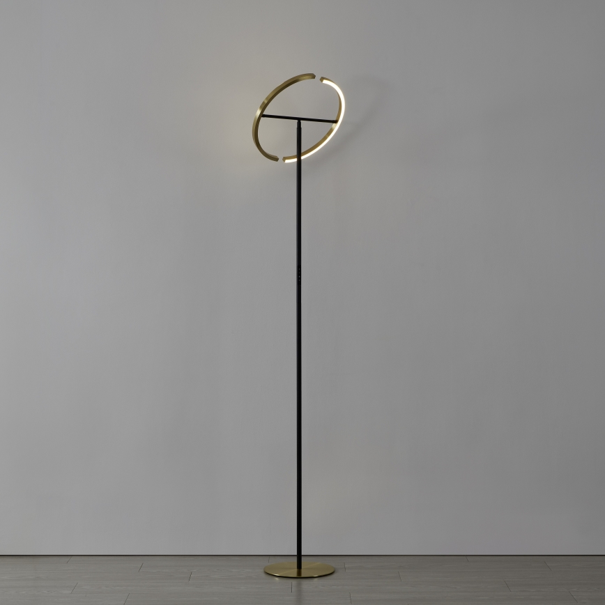 Eglo - LED Stmívatelná stojací lampa 2xLED/8,8W/230V zlatá/černá