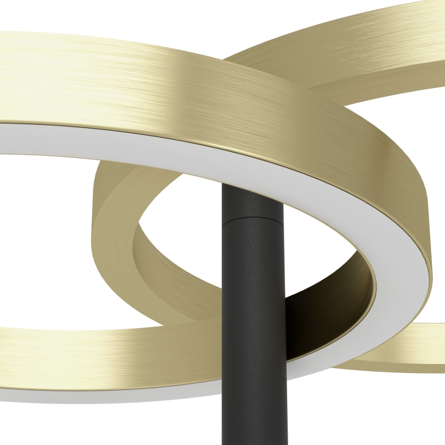 Eglo - LED Stmívatelná stojací lampa LED/16W/230V + LED/12W zlatá/černá