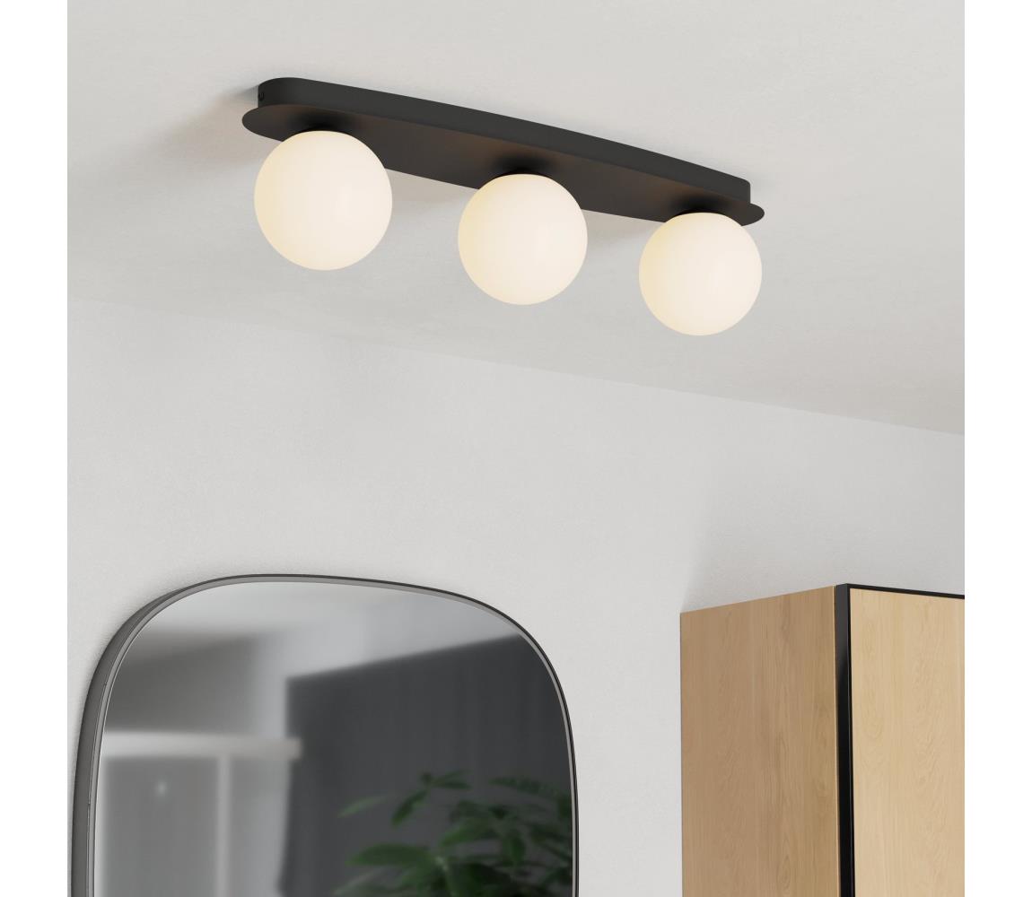 Eglo 902092 - LED Koup. stropní svítidlo CASTROVIDO 3xG9/4,2W/230V IP44 černá 902092
