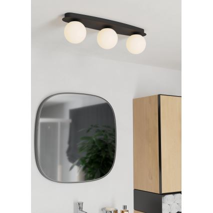 Eglo - LED Koupelnové stropní svítidlo 3xG9/4,2W/230V IP44 černá