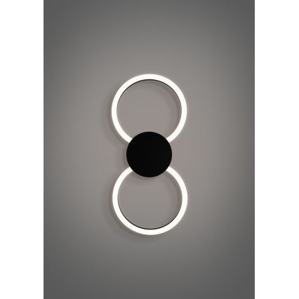 Eglo - LED Nástěnné svítidlo LED/20W/230V + LED/0,91W černá