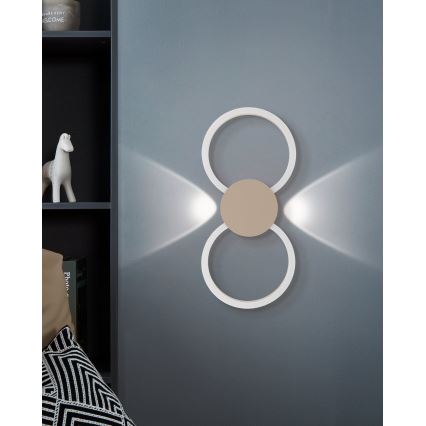 Eglo - LED Nástěnné svítidlo LED/20W/230V + LED/0,91W béžová