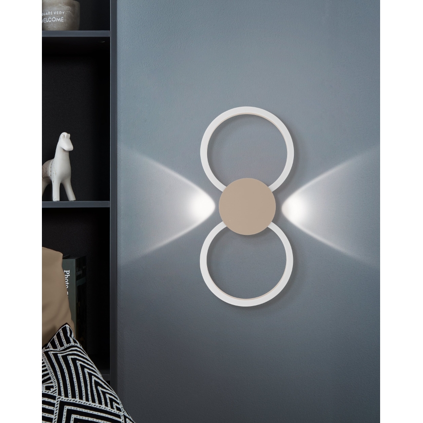 Eglo - LED Nástěnné svítidlo LED/20W/230V + LED/0,91W béžová