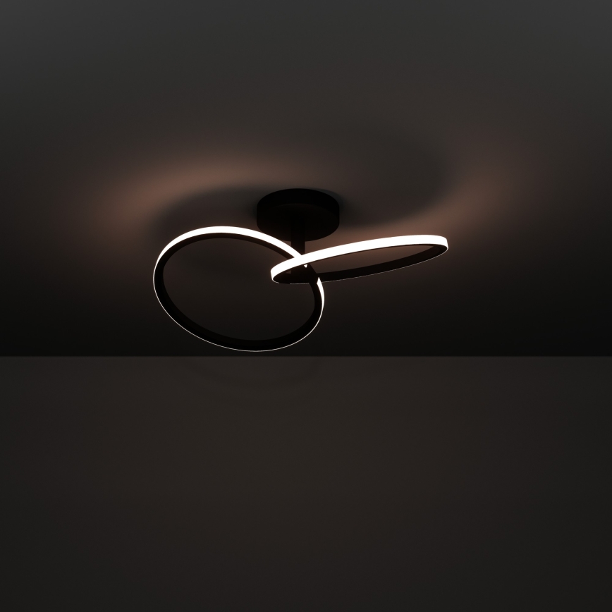 Eglo - LED Stropní svítidlo LED/12W/230V 2700/4000/6500K černá