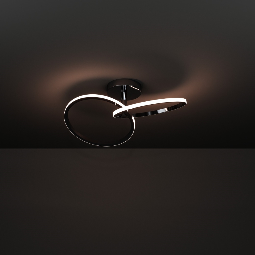 Eglo - LED Stropní svítidlo LED/12W/230V 2700/4000/6500K lesklý chrom