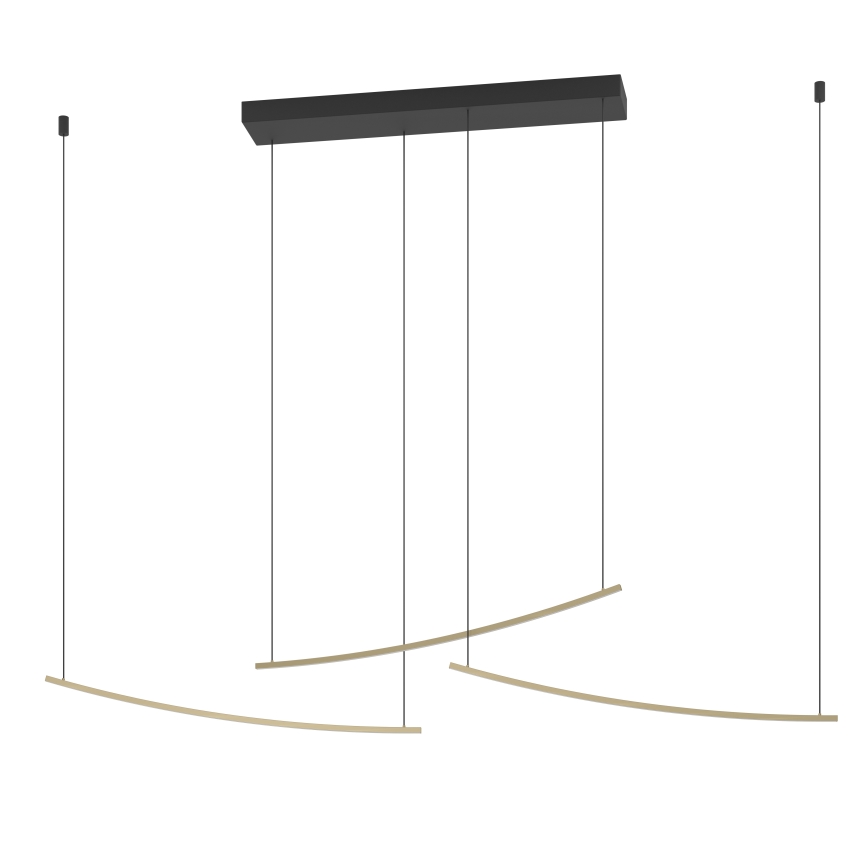 Eglo  - LED Stmívatelný lustr na lanku LED/22W/230V 2700/4000/6500K zlatá