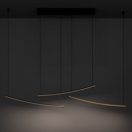 Eglo  - LED Stmívatelný lustr na lanku LED/22W/230V 2700/4000/6500K zlatá