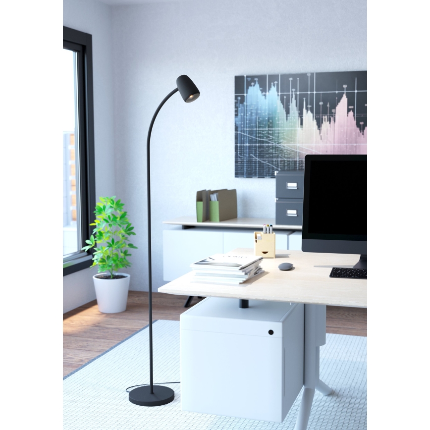 Eglo - Stojací lampa 1xE14/18W/230V černá