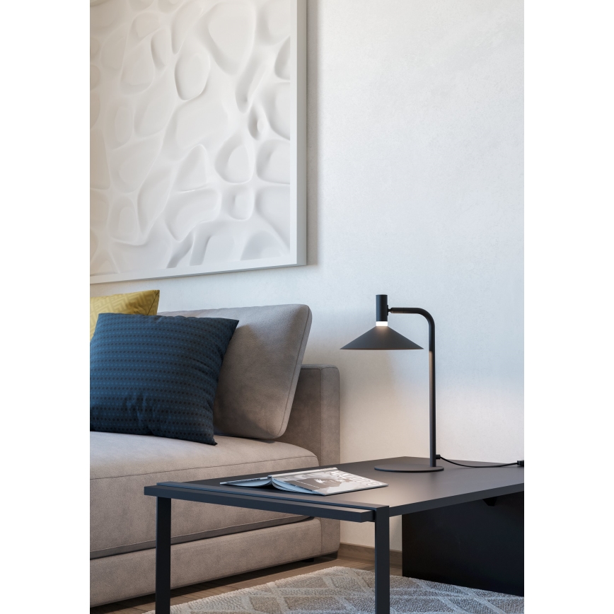 Eglo - LED RGBW Stmívatelná stolní lampa LED/7,5W/230V 2700-6500K černá