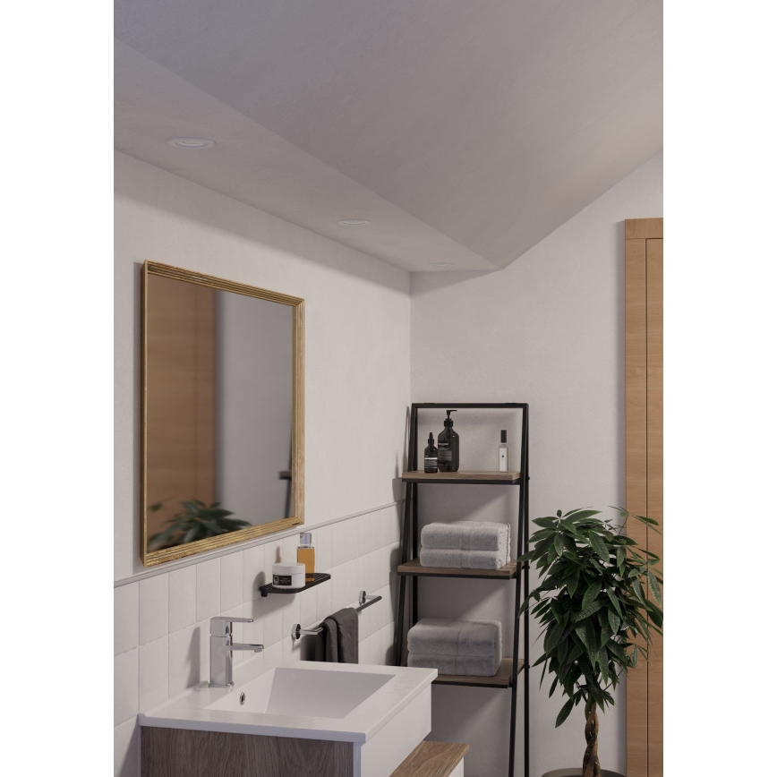 Eglo - LED Koupelnové podhledové bodové svítidlo 1xGU10/4,5W/230V IP44 bílá