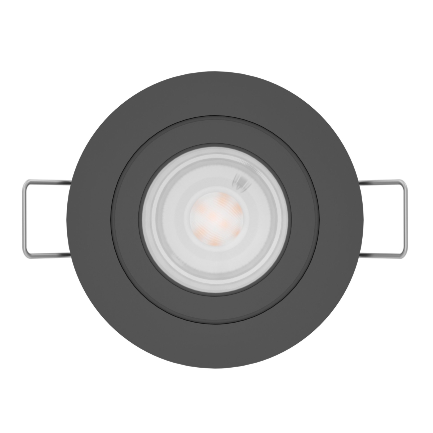 Eglo - LED Koupelnové podhledové bodové svítidlo 1xGU10/4,5W/230V IP44 černá