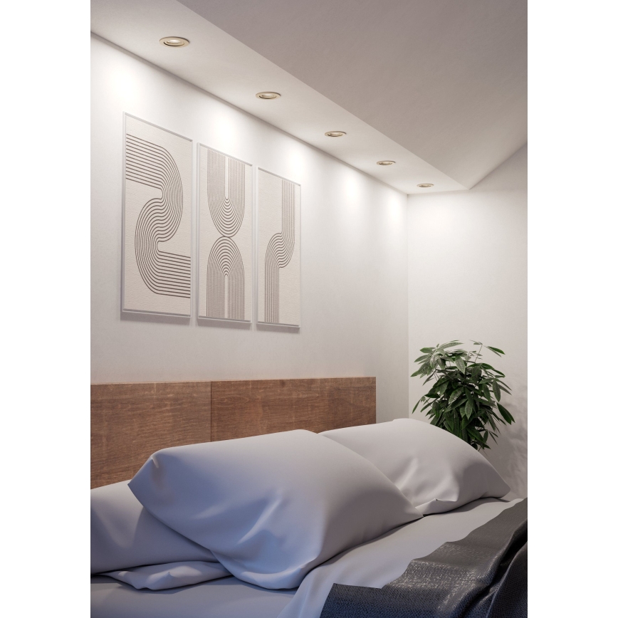 Eglo - LED Podhledové bodové svítidlo 1xGU10/4,5W/230V matný chrom