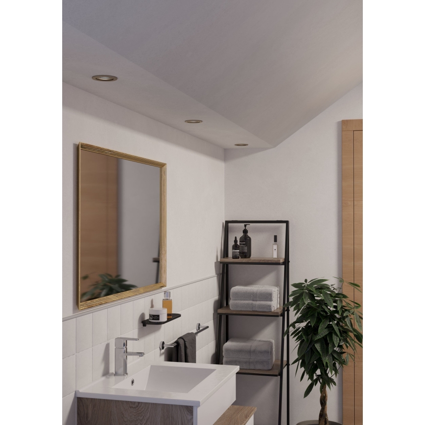 Eglo - SADA 3x LED Koupelnové podhledové bodové svítidlo 1xGU10/4,5W/230V IP44 matný chrom