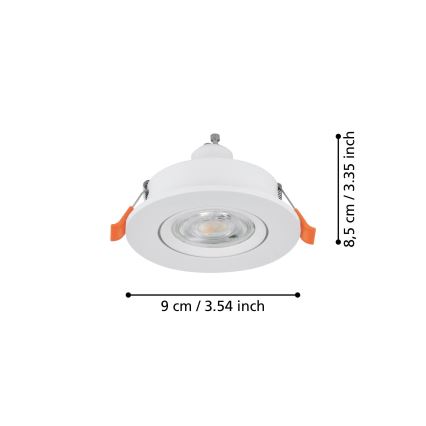 Eglo - LED Podhledové bodové svítidlo 1xGU10/4,5W/230V bílá