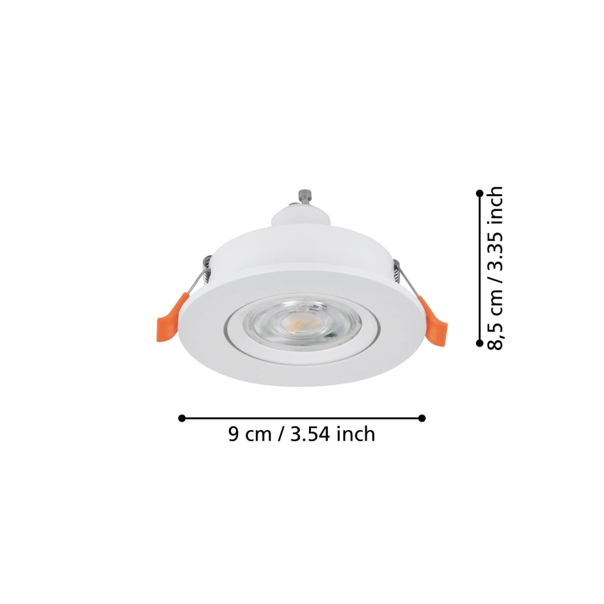 Eglo - LED Podhledové bodové svítidlo 1xGU10/4,5W/230V bílá