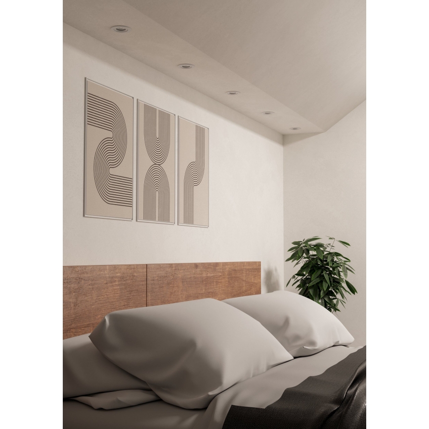 Eglo - SADA 3x LED Podhledové bodové svítidlo 1xGU10/4,5W/230V bílá