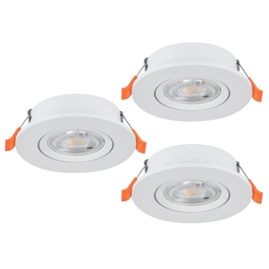 Eglo - SADA 3x LED Podhledové bodové svítidlo LED/4,8W/230V 2700/4000/6500K bílá