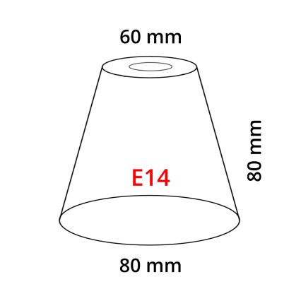 Eglo 902262 - Stínidlo MY CHOICE E14 pr. 8 cm