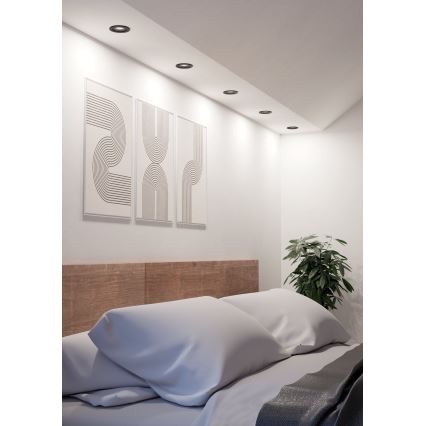 Eglo - LED Podhledové bodové svítidlo LED/4,8W/230V 2700/4000/6500K černá