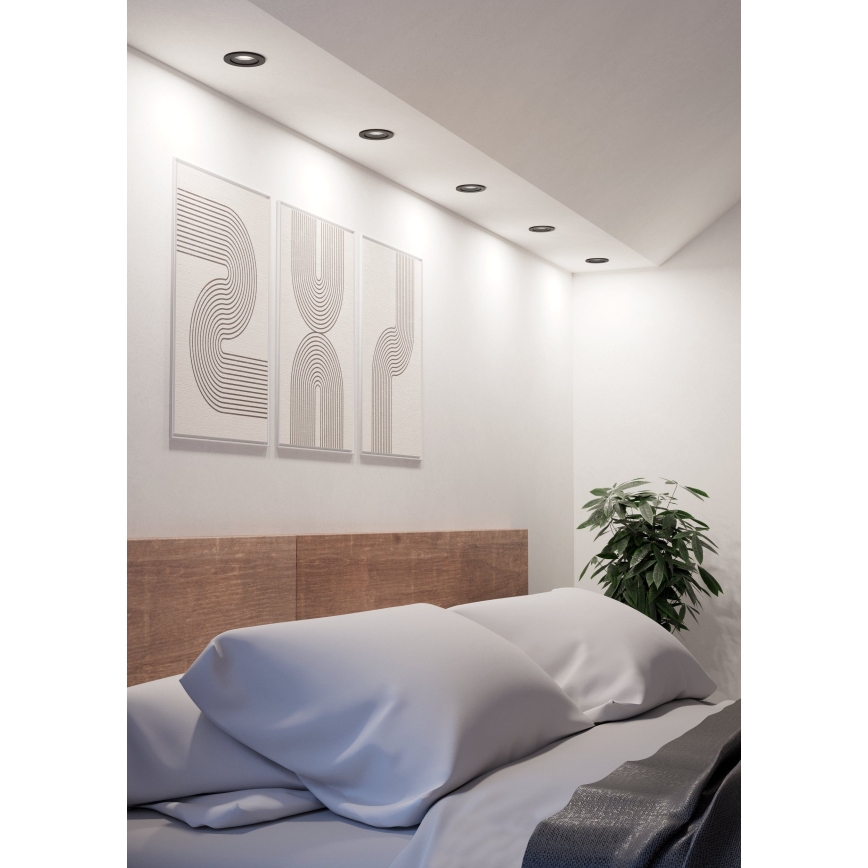 Eglo - LED Podhledové bodové svítidlo LED/4,8W/230V 2700/4000/6500K černá