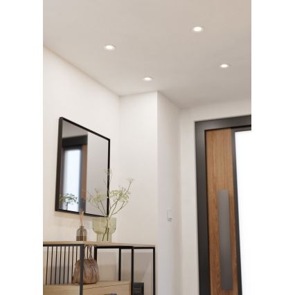 Eglo - LED Stmívatelné podhledové svítidlo LED/6,4W/230V pr. 8,8 cm bílá