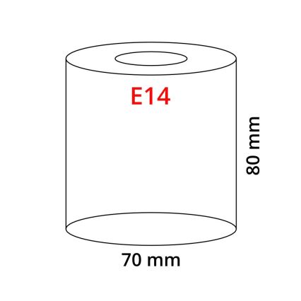 EGLO 90255 - Sklo MY CHOICE E14 pr. 7 cm hnědé