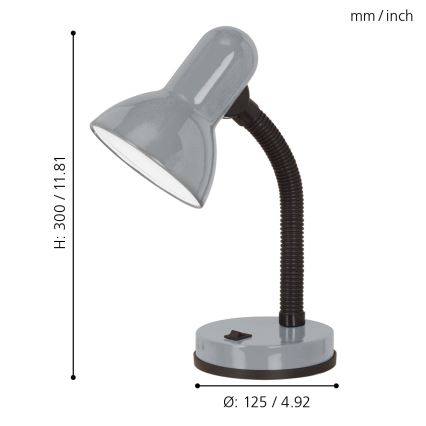 Eglo - Stolní lampa 1xE27/40W/230V