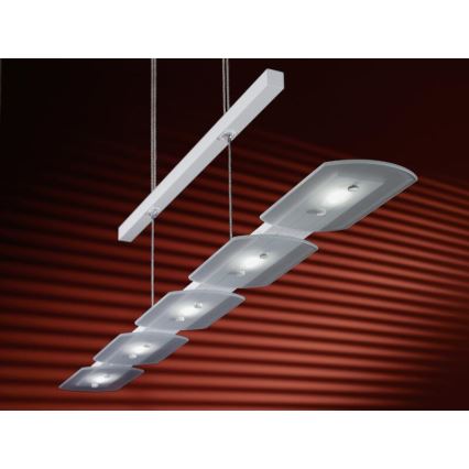 EGLO 91071 - LED stmívatelné závěsné svítidlo TIGHT 5xLED/4,76W bílá
