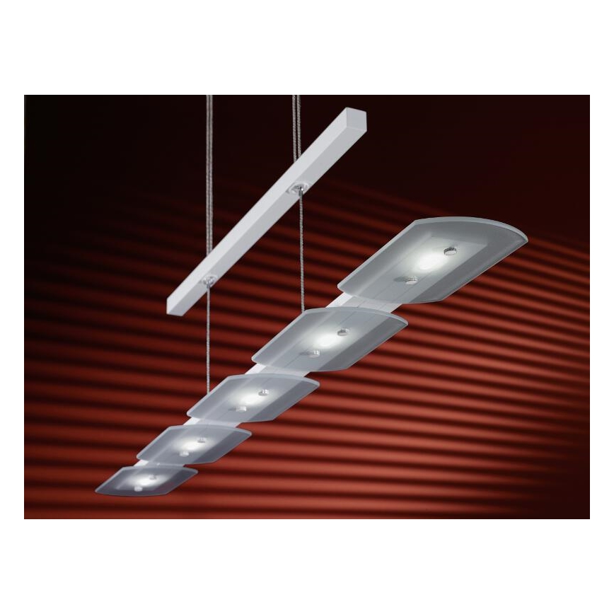 EGLO 91071 - LED stmívatelné závěsné svítidlo TIGHT 5xLED/4,76W bílá