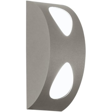 EGLO 91095 - LED Venkovní svítidlo MORINO 2xLED/4,76W stříbrná IP44
