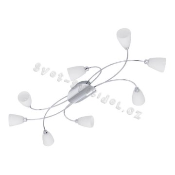 EGLO 91426 - Lustr přisazený DAVOLI 1 8xG9/40W bílá