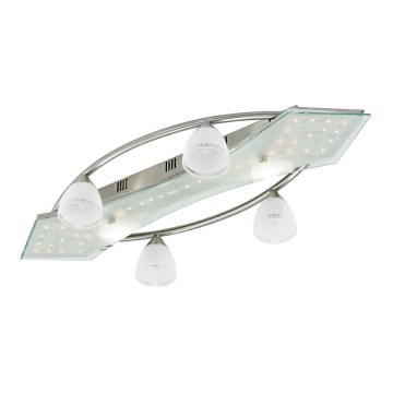 EGLO 91488 - LED Stropní svítidlo na dálkové ovládání FUMOSA 4xG9/40W + 10W LED