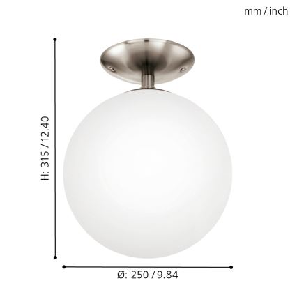 EGLO - Stropní svítidlo 1xE27/60W pr. 25 cm