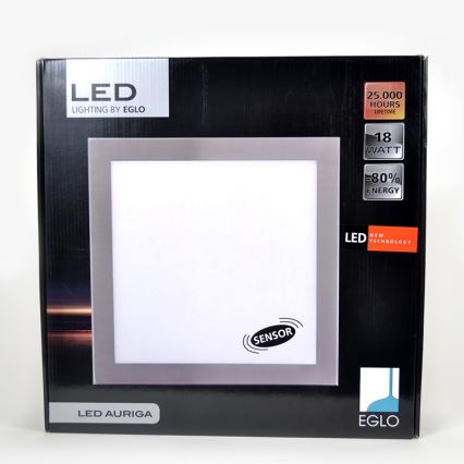 EGLO 91669 - LED senzorové stropní svítidlo AURIGA 1xLED/18W matný chrom