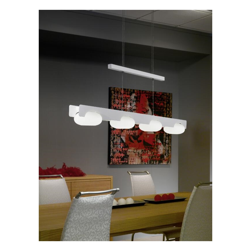EGLO 91993 - LED Závěsné svítidlo TEMPIO 4xLED/6W/230V opálové sklo