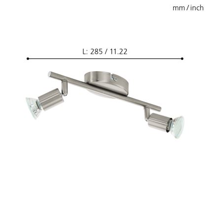 Eglo - LED bodové svítidlo 2xGU10/2,8W/230V