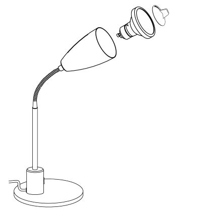 Eglo - LED Stolní lampa 1xGU10/3W/230V