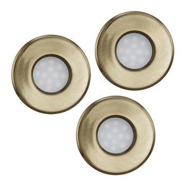 Eglo 93222 - SADA 3x LED koupelnové podhledové svítidlo IGOA 3xGU10/5W/230V Eglo 93222 - SADA 3x LED koupelnové podhledové svítidlo IGOA 3xGU10/5W/230V