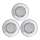 Eglo 93228 - SADA 3x LED podhledové svítidlo IGOA 3xGU10/3W/230V chrom lesk