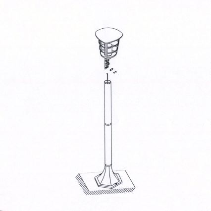 Eglo - LED Venkovní lampa E27/8,5W/230V IP44