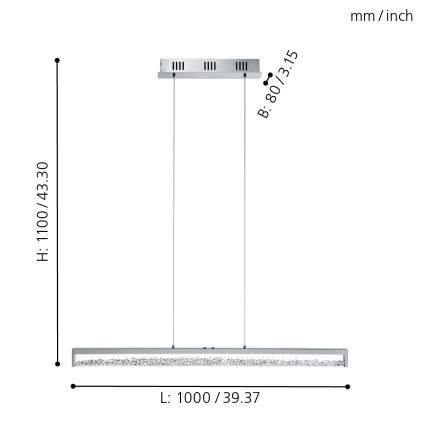 Eglo - LED stmívatelné svítidlo LED/32W/230V