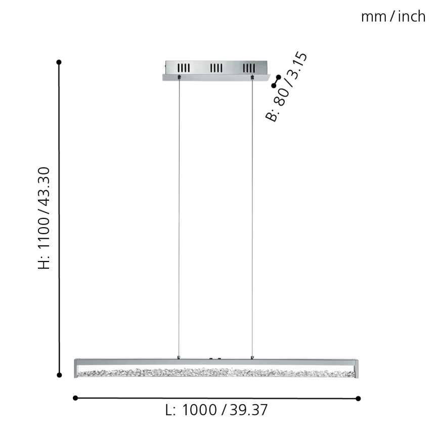 Eglo - LED stmívatelné svítidlo LED/32W/230V