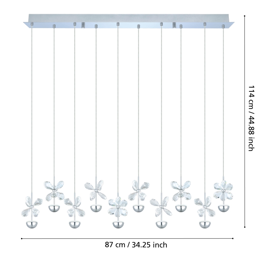 Eglo - LED Lustr na lanku LED/25W/230V