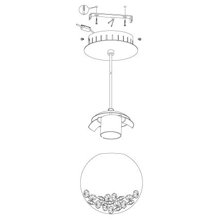 Eglo - LED závěsné svítidlo 1xLED/5W/230V