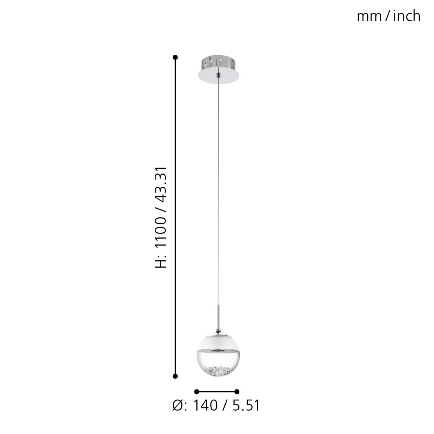 Eglo - LED závěsné svítidlo LED/5W/230V
