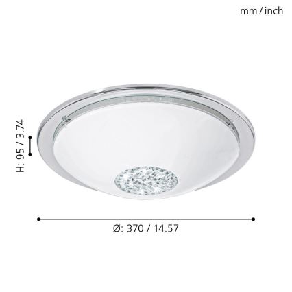 Eglo - LED stropní svítidlo LED/12W/230V