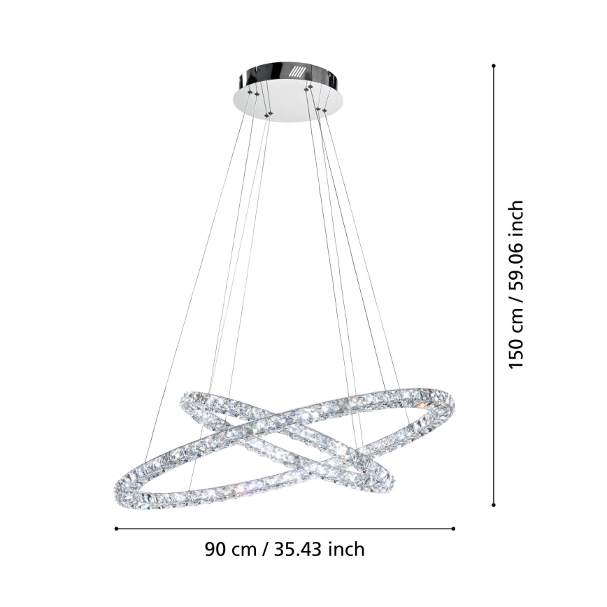 Eglo - LED Lustr na lanku LED/56,1W/230V