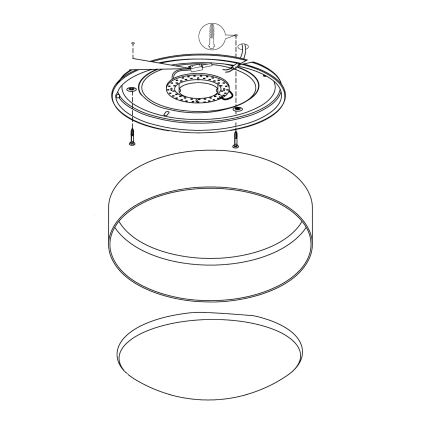 Eglo - LED stropní svítidlo LED/12W/230V